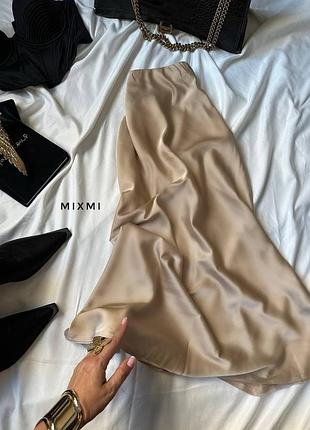 Шовкова довга шовкова спідниця колір xs s m l xl