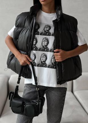 Стильна жилетка, дута, тепла9 фото
