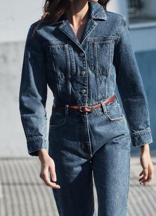 Джинсовый комбинезон zara