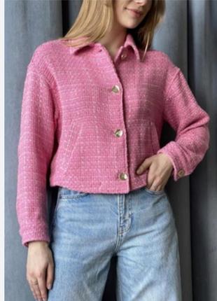 Пиджак рубашка оверсайз zara p.m