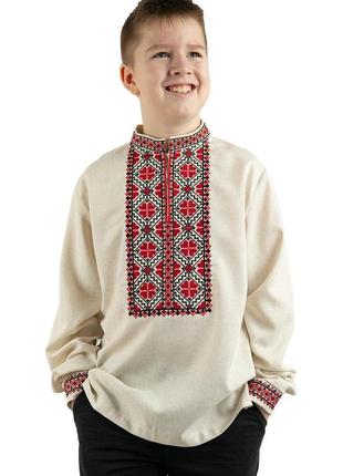 Лляна вишиванка для хлопчиків