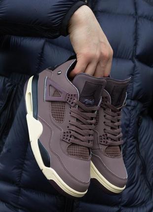 Кроссовки nike air jordan retro 4 a ma maniere violet ore
