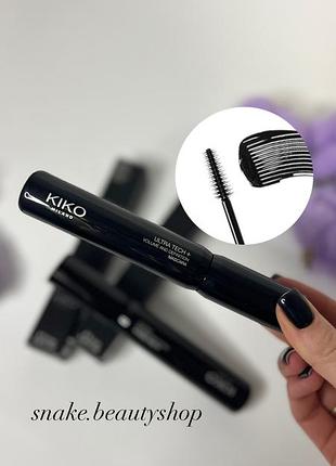 Тушь для ресниц kiko milano ultra tech + volume and definition mascara
