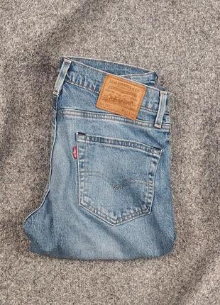 Преміальні завужені сині чоловічі джинси levis 511 оригінал штани