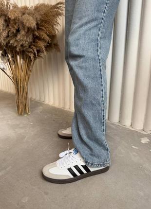 Adidas samba vegan low white кросівки адідас самба веган
