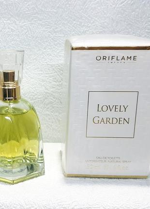 Жіноча туалетна вода lovely garden oriflame, 50мл