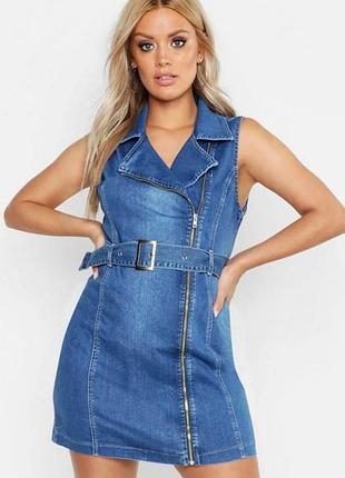 Джинсова плаття,сукня boohoo 14 розмір