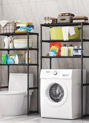 Полиця для пральної машини 72х25х155 см стелаж над пральною машиною1 фото