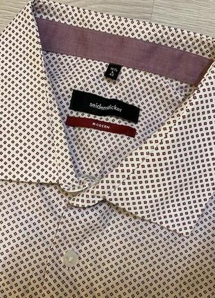 Деловая тенниска seidensticker modern, l,100% коттон