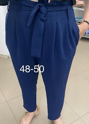 Брюки с поясом
