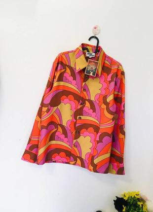 Плотная рубашка хиппи в стиле 80х от hippie shake
