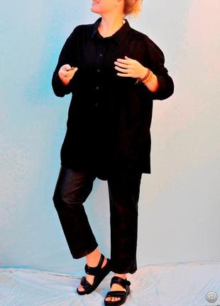 8762\180 большая черная льняная рубашка george briefs