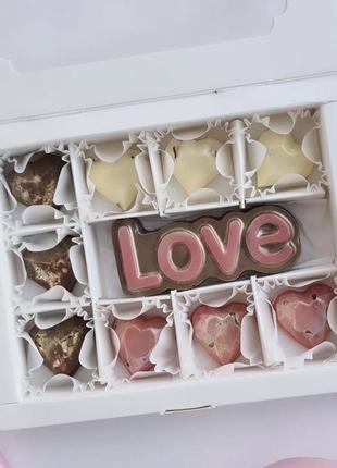 Шоколадный набор подарка ручная работа подарок ко дню Сентянского валентина