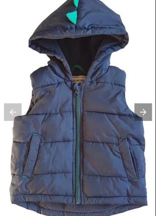 Теплая жилетка жилет на мальчика 12 18 24 месяцев