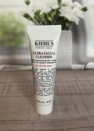Kiehl's ultra facial cleanser kiehls очищуючий гель для вмивання 30 ml