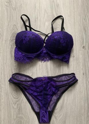Ann summers комплект нижньої білизни  мереживо 75а push up ефект