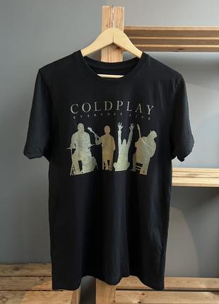 Футболка coldplay everyday life офіційний мерч чорна