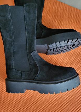 Розпродаж ! steve madden нові черевики замша натуральна платформа 26 см португалія чоботи сапоги челсі жіночі