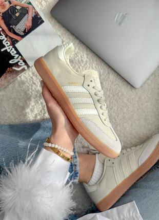 Кроссовки samba beige