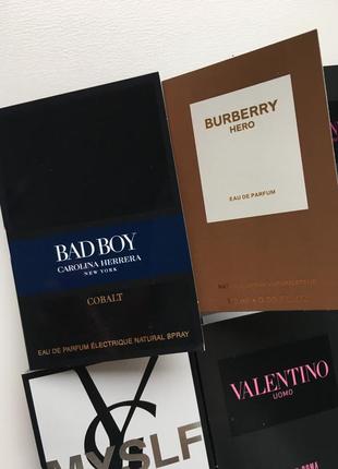 Набор пробников миниатюрок мужских парфюмов разных брендов оригинал men