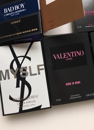 Набор пробников миниатюрок мужских парфюмов разных брендов оригинал men