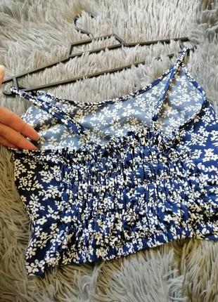 Літній костюм топ і спідниця квітковий при3 фото