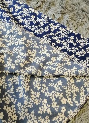 Літній костюм топ і спідниця квітковий при4 фото