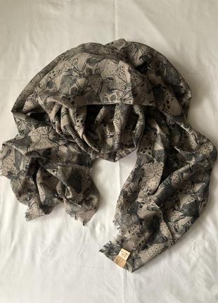 Новый шарф из шелка и кашемира