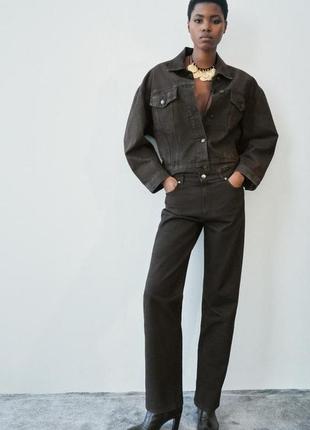 Куртка zara оверсайз вощена