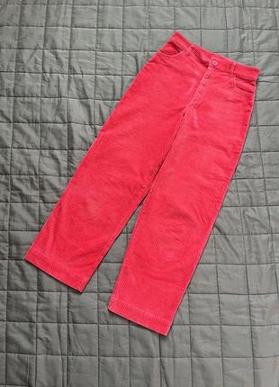 Супер класні вельветові 89% бавовна брюки monki