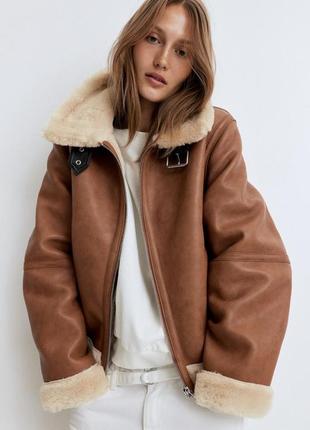 Дубленка h&m