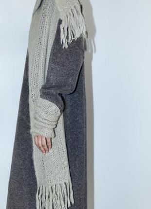Альпака бленд шарф палантин zara