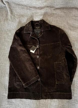 Курточка велюровая massimo dutti с утепленной съемной подкладкой
