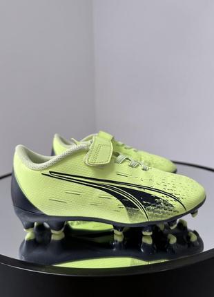 Потужні якісні бутси на липучках puma ultra