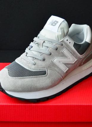 New balance 574 pack сірі з білим кросівки кеди чоловічі нью баланс весняні осінні демісезонні демісезон відмінна якість низькі