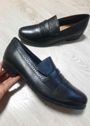 Кожаные лоферы clarks туфли слиперы лордсы2 фото