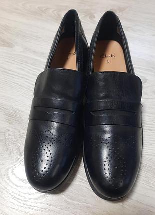 Кожаные лоферы clarks туфли слиперы лордсы4 фото