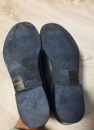 Кожаные лоферы clarks туфли слиперы лордсы7 фото