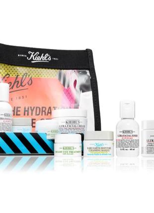 Набор бестселлеров для лица kiehl's ultra facial cream creamy eye treatment avocado rare earth ultra