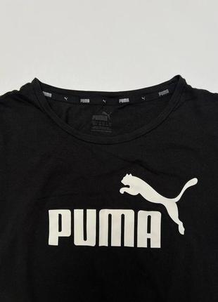 Футболка жіноча puma randomevent в чорному кольорі