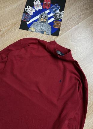 Красный винтажный гольф polo ralph lauren