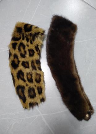 Кожи норки и леопарда