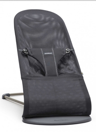 Шезлонг для немовлят babybjorn grayшвеция с подвеской с игрушками