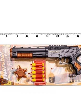 Автомат "маршал пф" з м'якими кулями, на планш.43*20см (36шт)