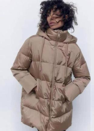 Крутой женский пуховик от zara