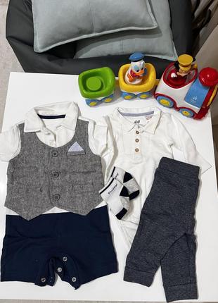 Набор фирменных детских вещей h&amp;m, на возраст 0-3 мес