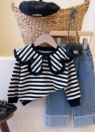Стильный невероятно красивый костюмчик
💙 кофта трикотаж и джинсы