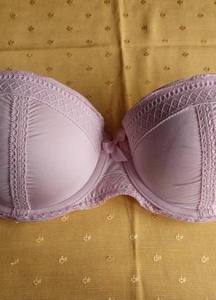 Бюстгалтер балконет на поролоне, без бретелей 70b