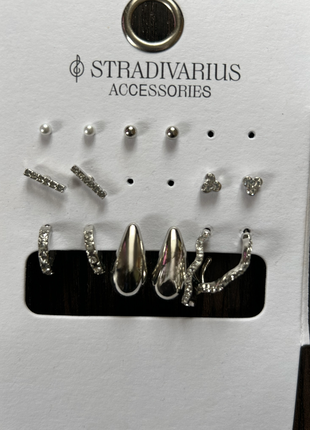Набор сережек stradivarius