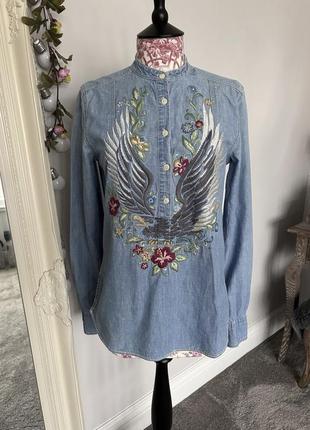 Джинсовая рубашка от polo